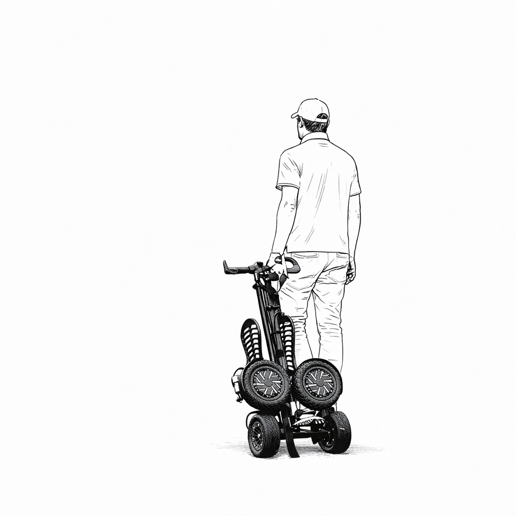 ESWING Hybrid - Rafknúin golfkerra – Fjölnota golfkerra