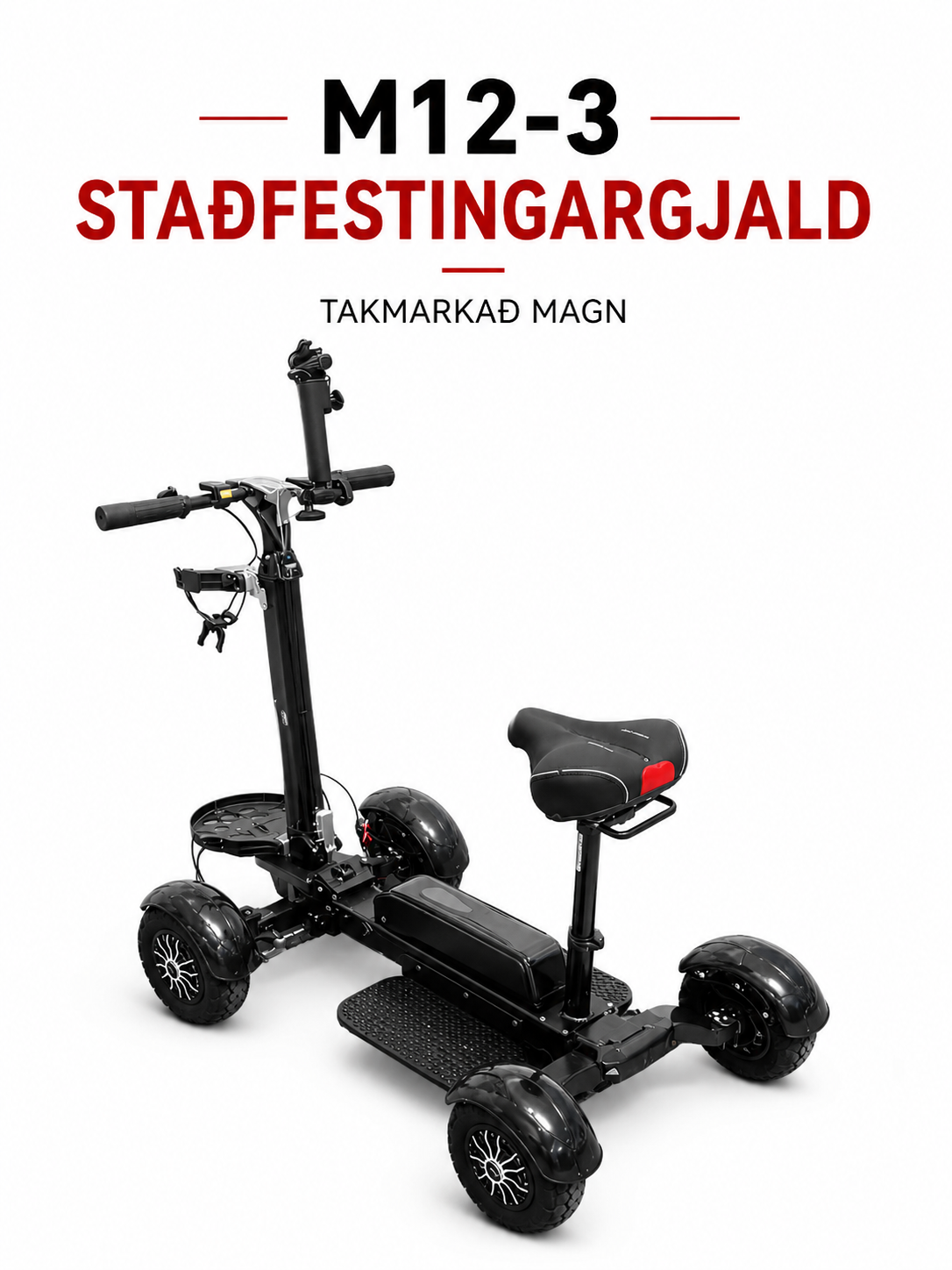 Staðfestingargjald – ESWING M12-3 golfskutla
