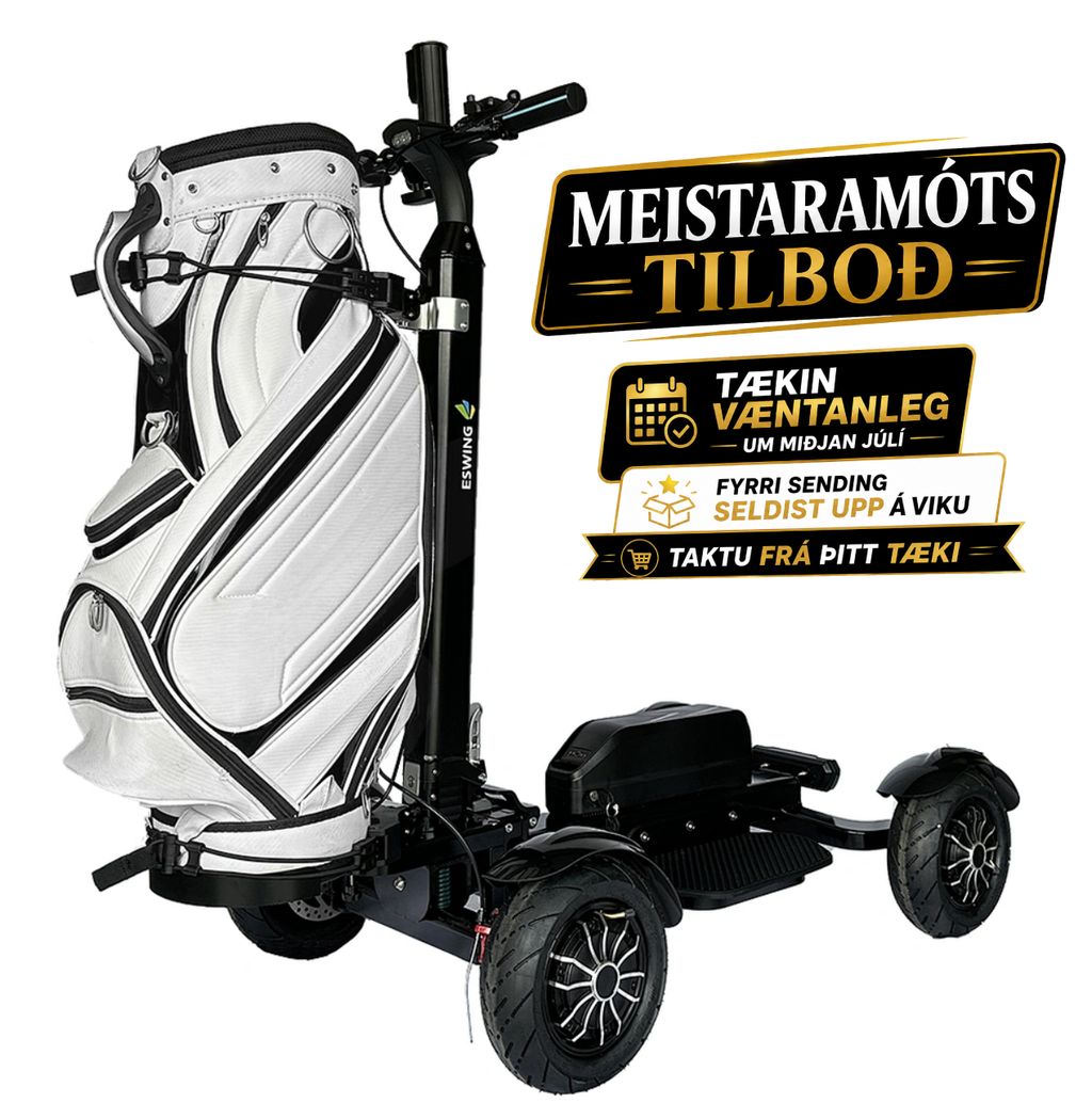 Rafknúin golfskutla (fylgir sæti)